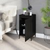 vidaXL Nočné stolíky 2 ks čierne 40x35x70 cm spracované drevo