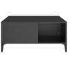 vidaXL Konferenčný stolík čierny 80x80x36,5 cm spracované drevo