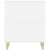 vidaXL Komoda biela 60x35x70 cm spracované drevo