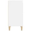 vidaXL Komoda biela 60x35x70 cm spracované drevo