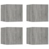 vidaXL Nástenné TV skrinky 4 ks sivé sonoma 30,5x30x30 cm