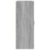 vidaXL Závesná nástenná skrinka sivý dub somoma 69,5x32,5x90 cm