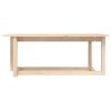 vidaXL Konferenčný stolík 110x55x45 cm borovicový masív