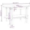 vidaXL Konferenčný stolík sivý 80x45x45cm borovicový masív