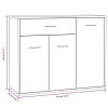 vidaXL Komoda dymový dub 88x30x70 cm spracované drevo