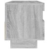 vidaXL TV skrinka s LED, sivý dub sonoma 100x35x40 cm