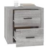 vidaXL Nočný stolík sivý sonoma 50x39x47 cm