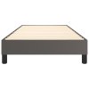 vidaXL Rám na boxspring posteľ, sivý 90x200 cm, umelá koža