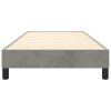 vidaXL Posteľný rám na boxspring bledosivý 80x200 cm, zamat