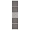 vidaXL Knižnica, betónovo sivá 36x30x171 cm, kompozitné drevo