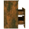 vidaXL Nočné stolíky 2 ks dymový dub 50x32x60 cm
