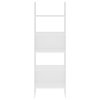 vidaXL Knižnica, biela 60x35x180 cm, kompozitné drevo