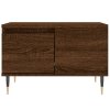 vidaXL Konferenčný stolík hnedý dub 55x55x36,5 cm spracované drevo