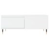 vidaXL Konferenčný stolík biely 90x50x36,5 cm spracované drevo