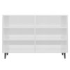 vidaXL Komoda, lesklá biela 103,5x35x70 cm, kompozitné drevo