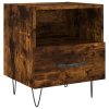 vidaXL Nočné stolíky 2 ks dymový dub 40x35x47,5 cm kompozitné drevo