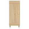 vidaXL Komoda dub sonoma 34,5x34x90 cm spracované drevo