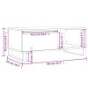 vidaXL Konferenčný stolík dymový dub 90x50x36,5 cm spracované drevo
