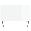 vidaXL Konferenčný stolík lesklý biely 90x50x36,5 cm spracované drevo