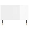 vidaXL Konferenčný stolík lesklý biely 90x50x36,5 cm spracované drevo