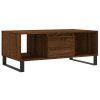 vidaXL Konferenčný stolík hnedý dub 90x50x36,5 cm spracované drevo