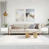 vidaXL Konferenčné stolíky 2 ks biele 50x46x50 cm kompozitné drevo