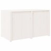 vidaXL Vonkajšia kuchynská skrinka biela 106x55x64 cm borovicový masív
