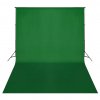 vidaXL Systém na zavesenie fotopozadia 500 x 300 cm, zelené