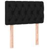 vidaXL Posteľný rám boxspring s matracom čierny 80x200 cm látka
