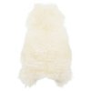 vidaXL Prehoz na stoličku z islandskej ovčej kože, krémový 70x110 cm