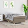 vidaXL Posteľný rám boxspring s matracom sivohnedý 90x190 cm látka