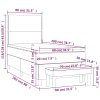 vidaXL Posteľný rám boxspring s matracom čierny 80x200 cm látka