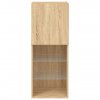 vidaXL TV skrinka s LED svetlami dub sonoma 40,5x30x102 cm