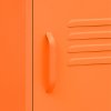 vidaXL Nočný stolík oranžový 35x35x51 cm oceľ