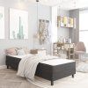 vidaXL Posteľ boxspring tmavošedá látková 80x200 cm