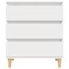 vidaXL Komoda biela 60x35x70 cm spracované drevo