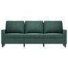 vidaXL 3-miestna pohovka tmavozelená 180 cm zamat