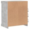 vidaXL Komoda s LED svetlami betónovo sivá 60,5x37x67 cm