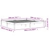 vidaXL Posteľný rám voskovo hnedý 200x200 cm masívna borovica