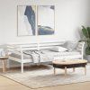 vidaXL Denná posteľ biela 80x200 cm borovicový masív