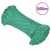 vidaXL Lodné lano zelené 5 mm 500 m polypropylén