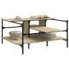 vidaXL Konferenčný stolík dub sonoma 100x100x48,5 cm kompozitné drevo