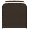 vidaXL Úložná lavička s vankúšom hnedá 80x51x52 cm polyratan
