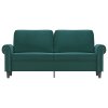 vidaXL 2-miestna pohovka tmavozelená 140 cm zamat