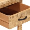 vidaXL Nočný stolík 40x40x50 cm, mangový masív