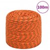 vidaXL Lodné lano oranžové 10 mm 100 m polypropylén