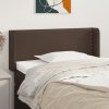 vidaXL Čelo postele so záhybmi hnedé 83x16x78/88 cm umelá koža