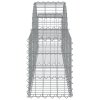 vidaXL Oblúkový gabionový kôš 15 ks 200x30x40/60 cm pozinkované železo