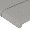 vidaXL Posteľný rám s čelom bledosivý 120x200 cm látka