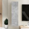 vidaXL TV skrinka, betónovo sivá 30,5x30x110 cm, kompozitné drevo